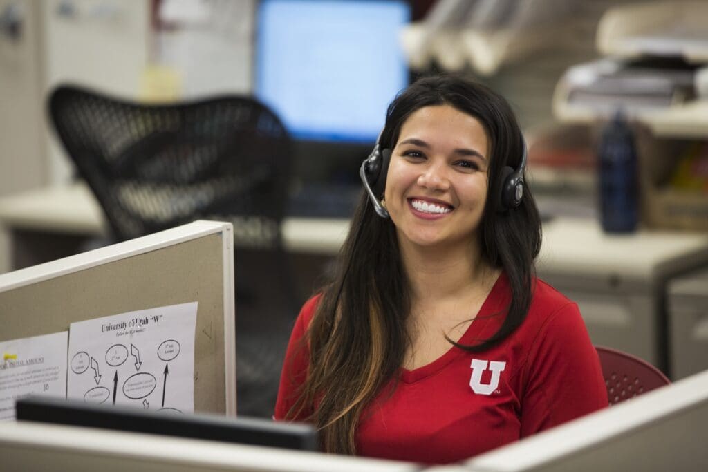 University of Utah Marketing head shots for development and call center photos on the campus of The University of Utah in Salt Lake City, Utah Thursday Feb. 25, 2016. (August Miller)